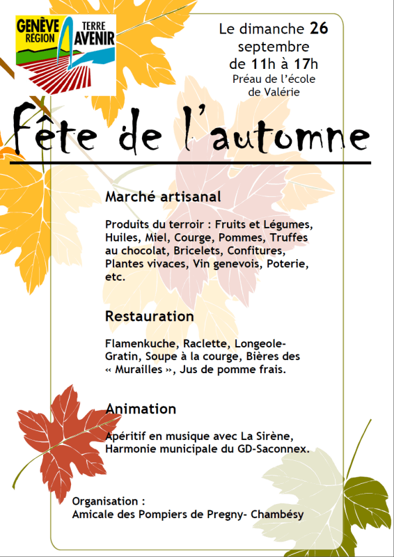 Fête de l'automne 2021 Pregny-Chambésy