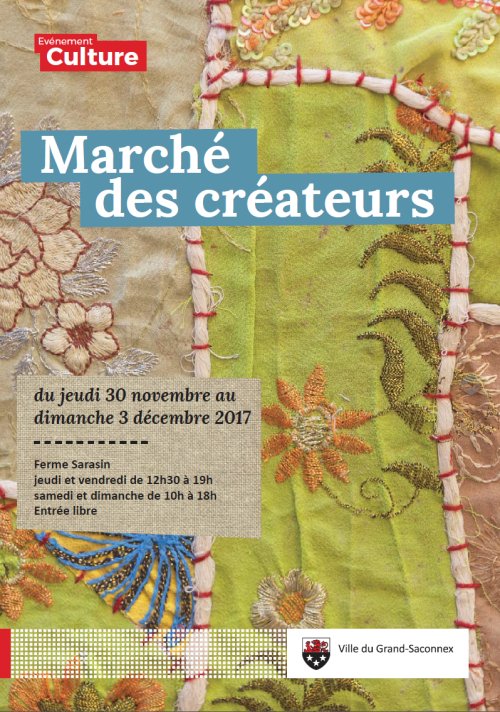 Flyer du marché des créateurs 2017.