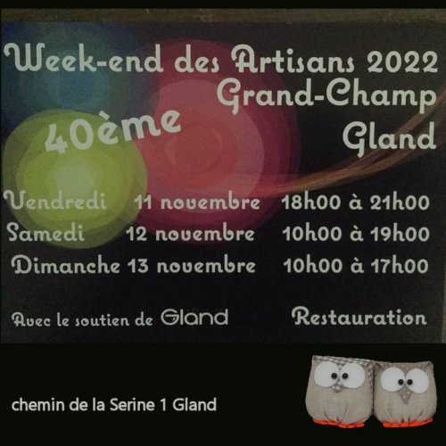 Week-end des artisans à Gland.