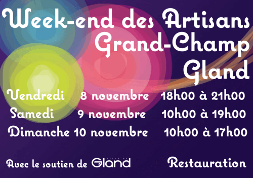 Week-end des artisans , Grand-Champ Gland 2024.