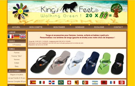 Site de vente de tongs